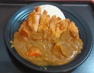 Sweet Curry Rice with well seasoned Fried Chicken